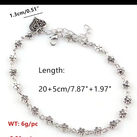 Floral anklet/Bracelet - Picture 7 of 11